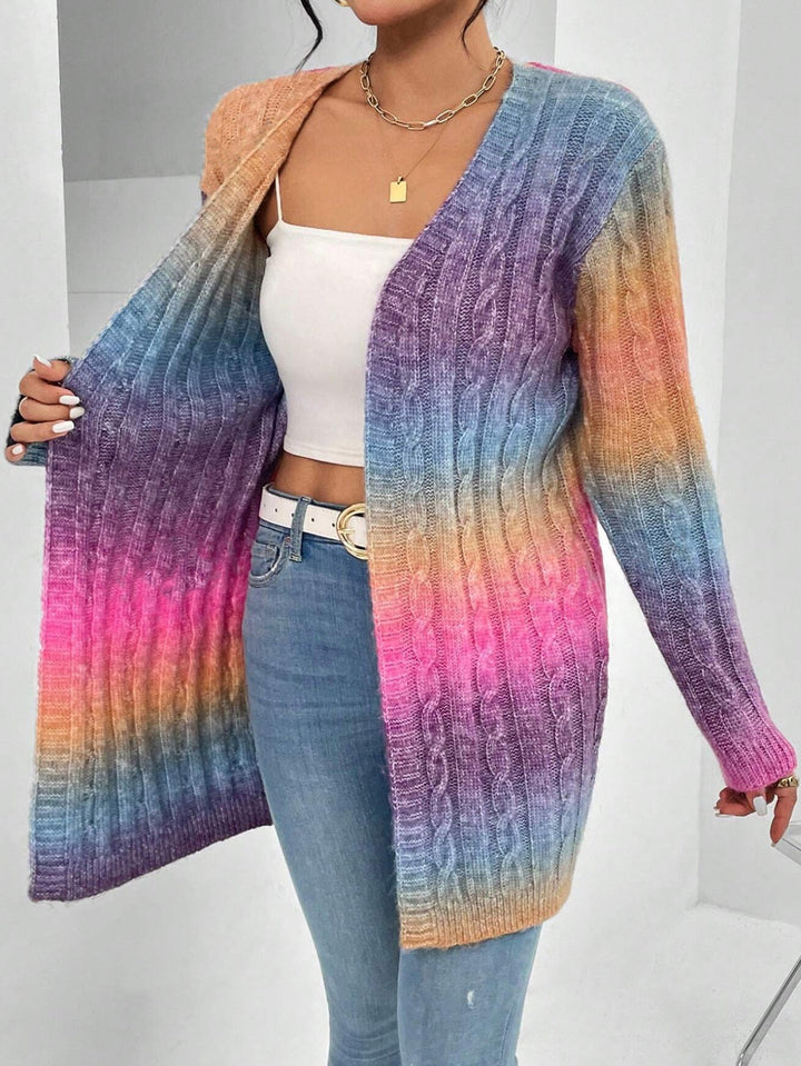 Charmaine | Open-Front Long Duster Cardigan