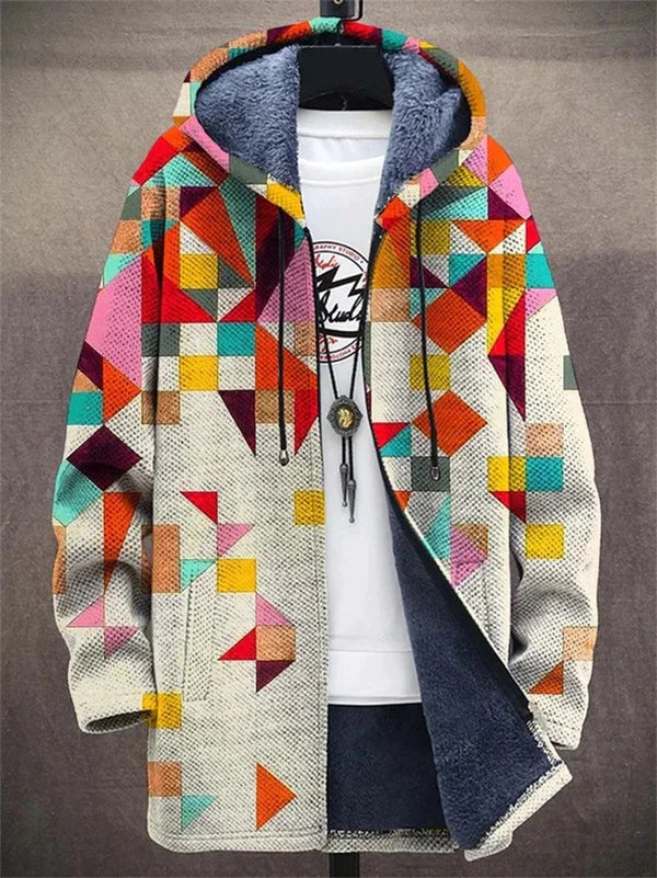Harrison | Artful Hooded Cardigan