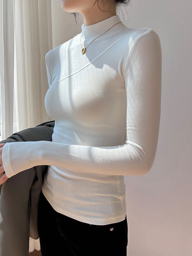 Vivienne | Sleek Mock Neck Top