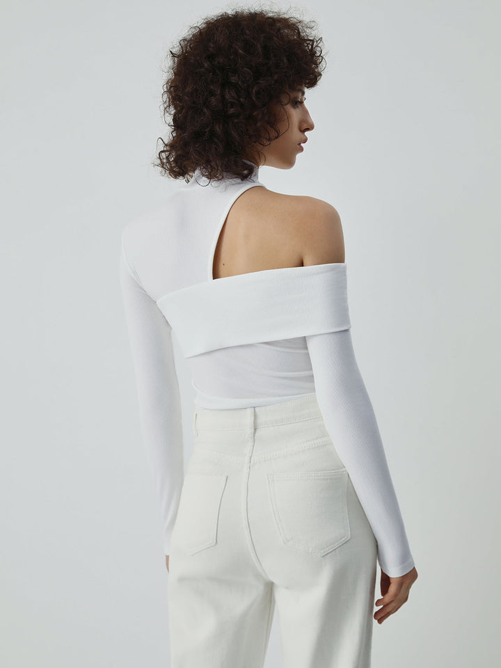 Ginevra | Asymmetric High-Neck Top