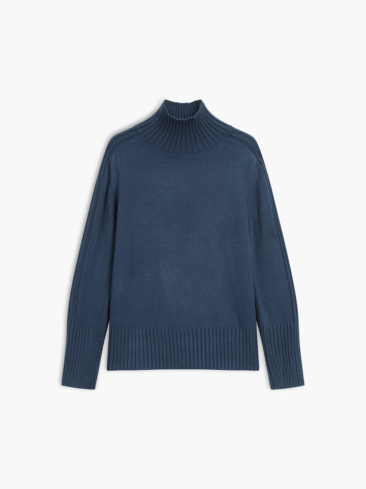 Fern | Ribbed Mock Neck Sweater