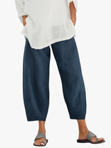 Dena - Cotton Crop Pants for Women