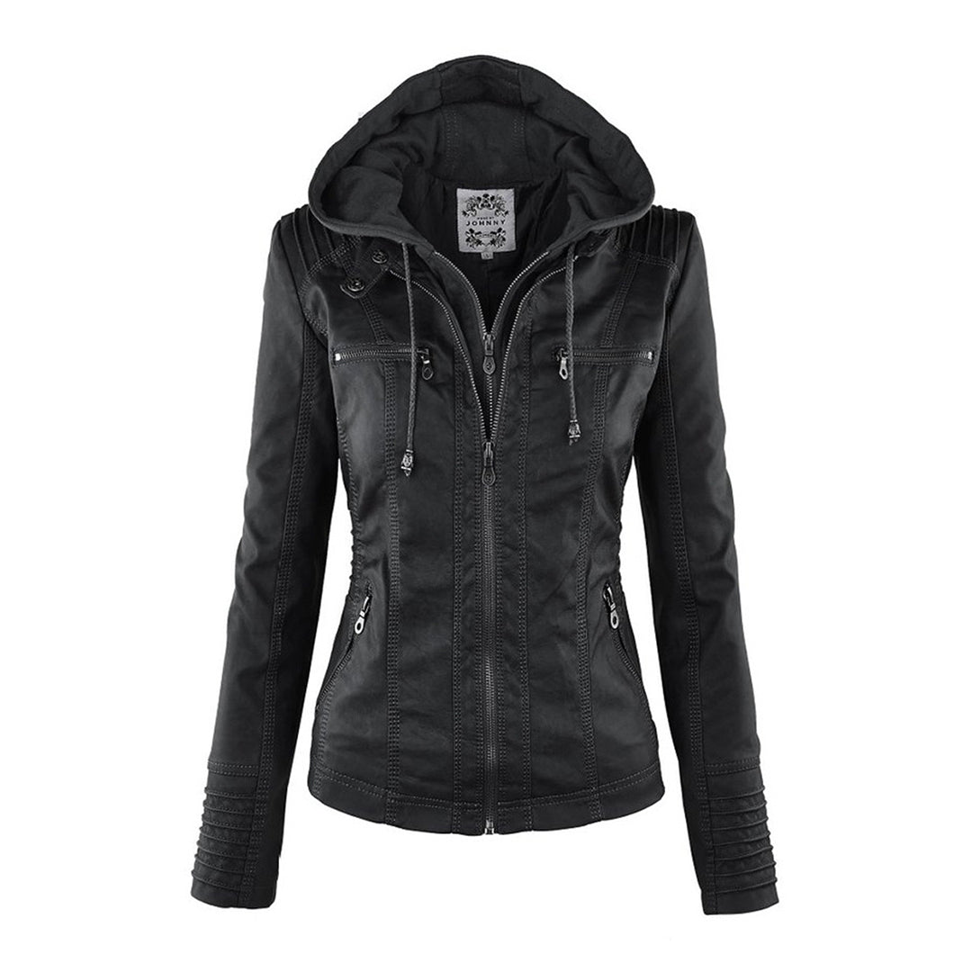 Fleur | Hooded Moto Jacket