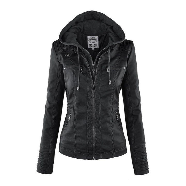 Bethany | Hooded Moto Jacket