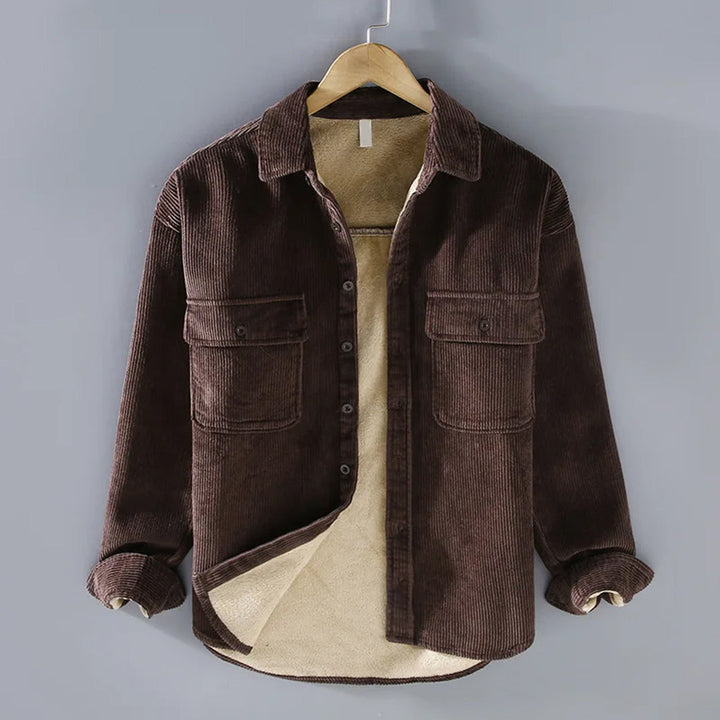 Silas | Warm Ribbed Overshirt Jacket