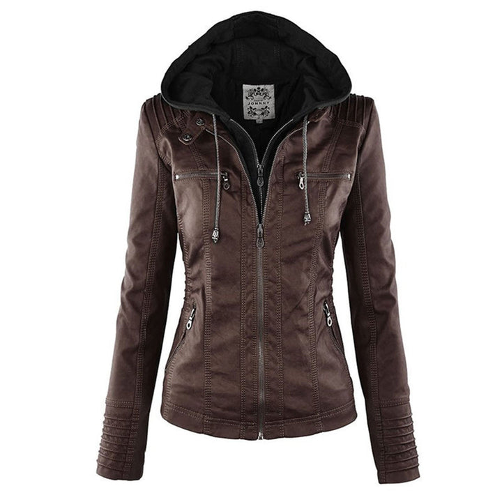 Bethany | Hooded Moto Jacket