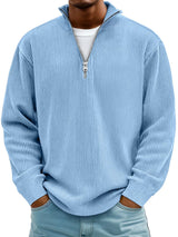 Thatcher | Ribbed Quarter-Zip Sweater