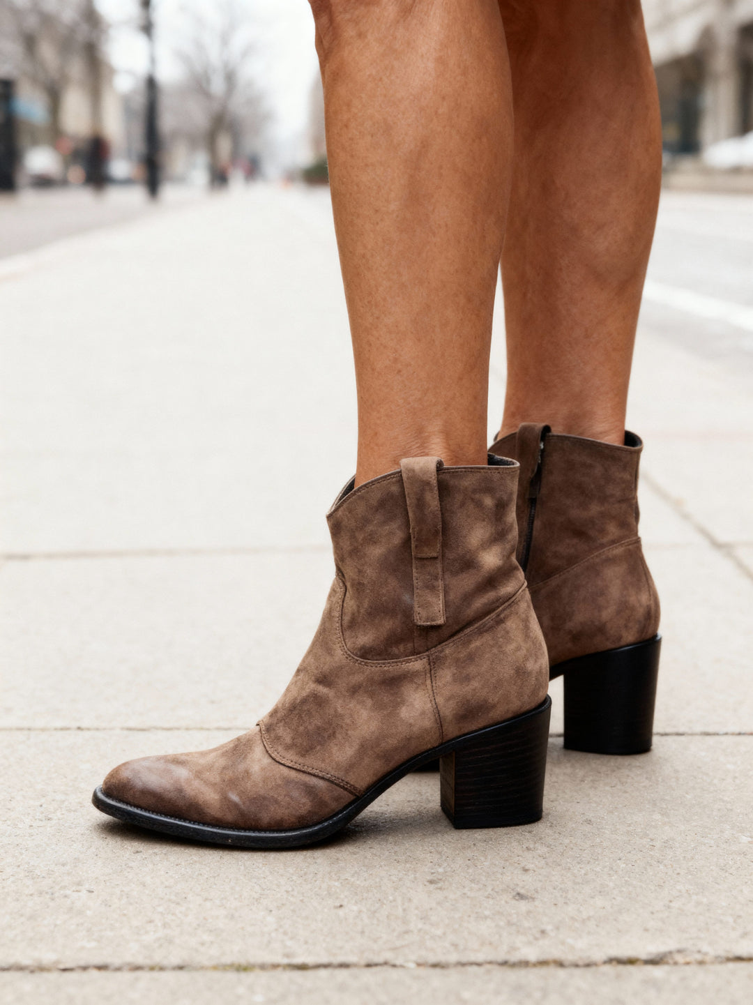 Nora | Comfort Wide-Heel Ankle Boots