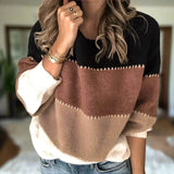 Maureen | Colorblock Knit Sweater