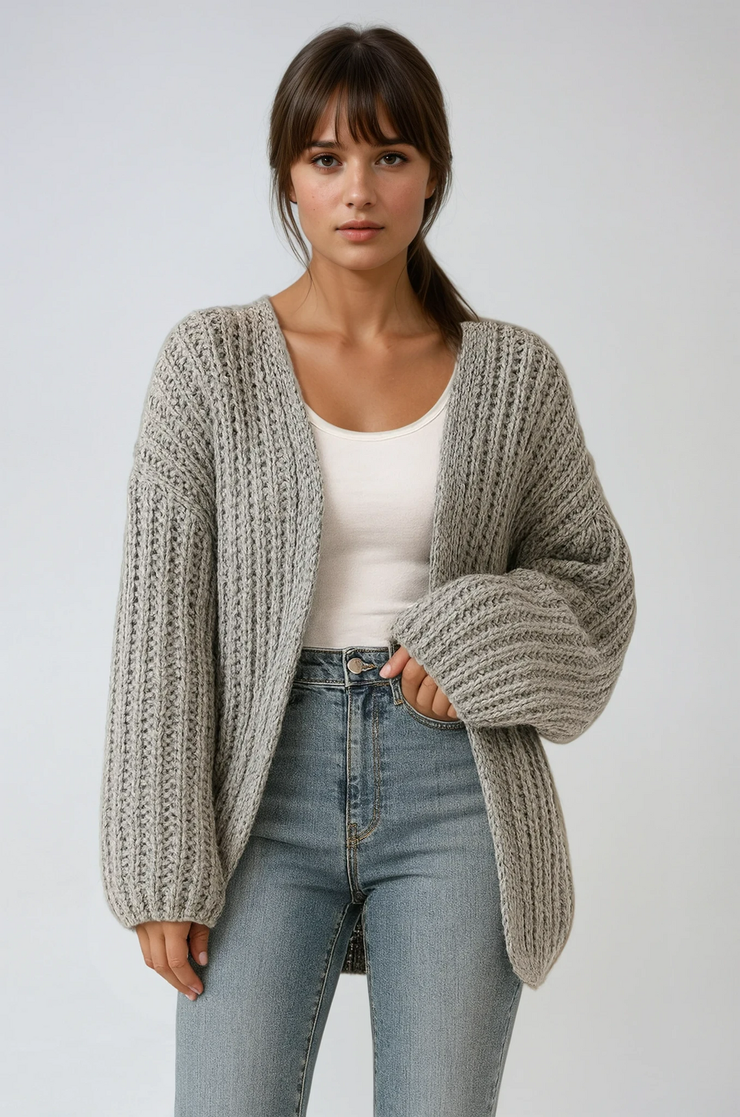 Penelope | Oversized Chunky-Knit Cardigan
