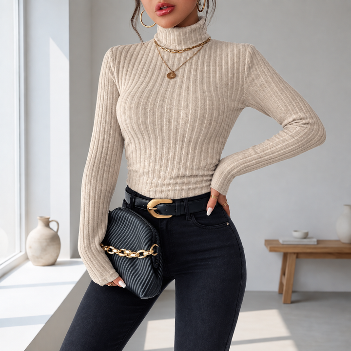 Eveline | Refined Ribbed Turtleneck