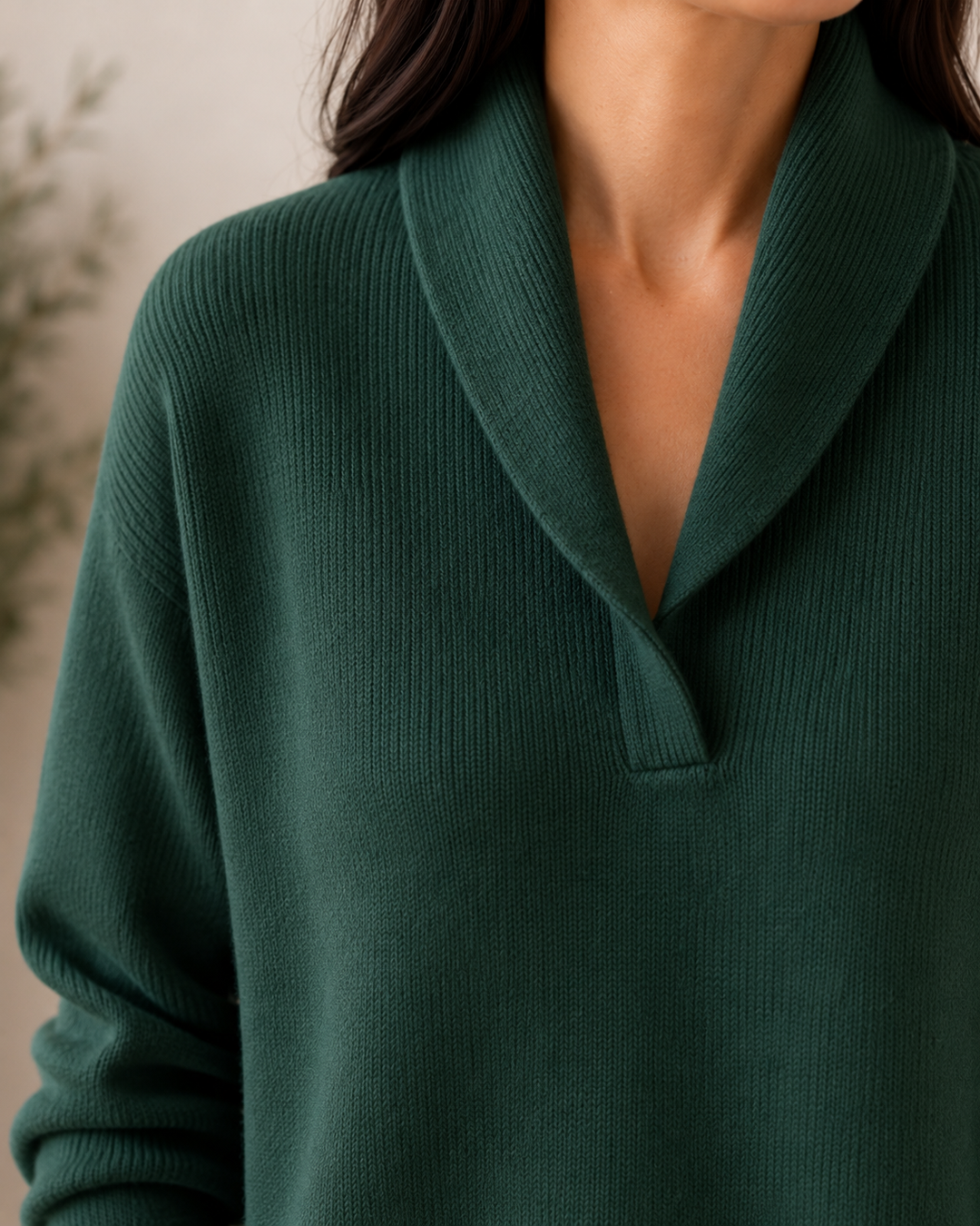 Brigitte | Shawl Collar Sweater