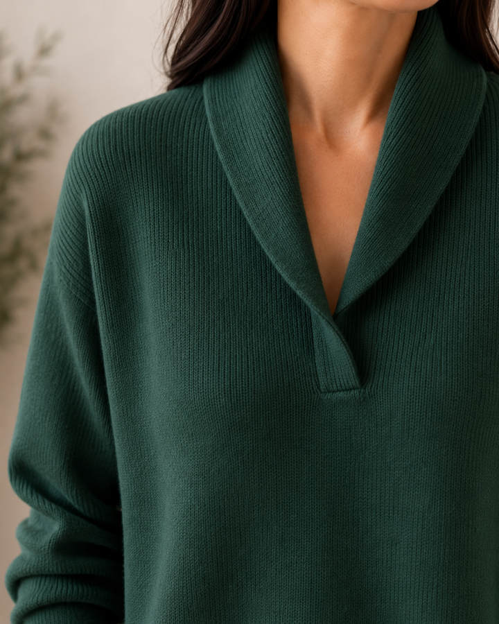 Brigitte | Shawl Collar Sweater