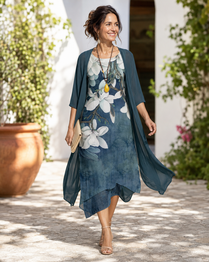 Magnolia | Floral Layered Two-Piece Set