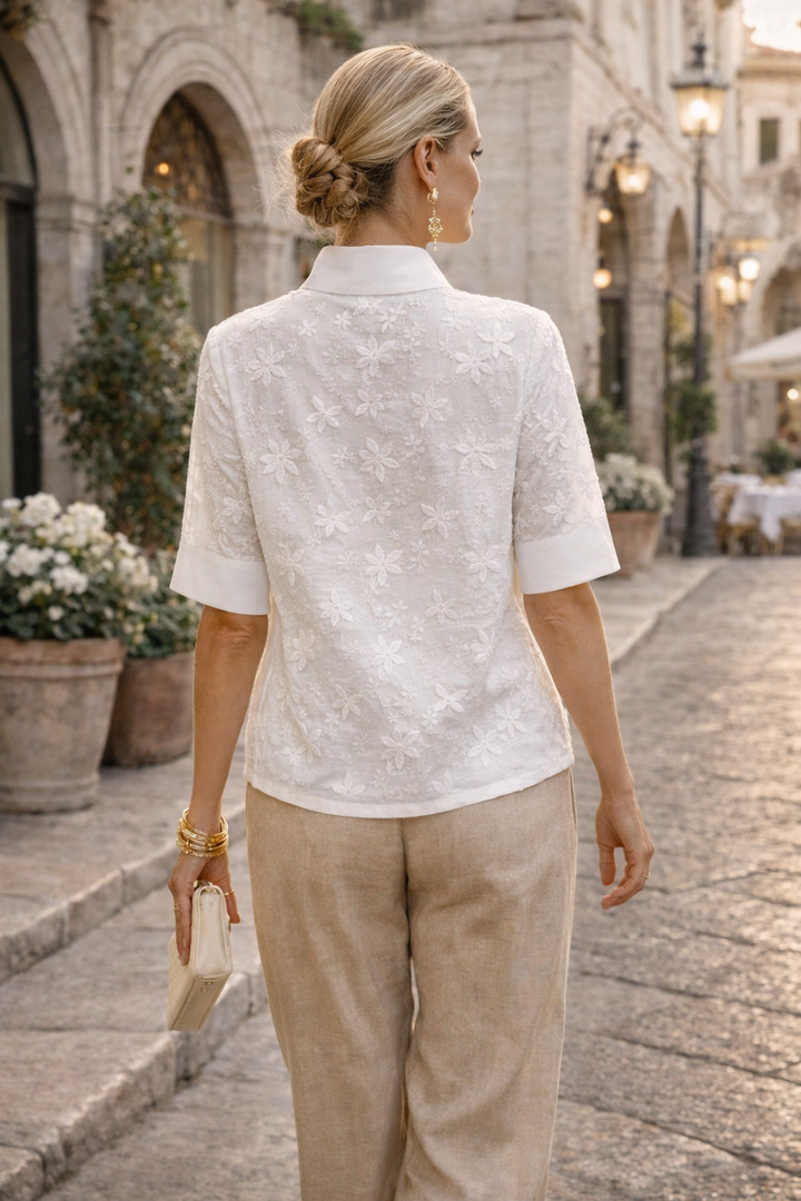 Gemma | Floral Textured Blouse