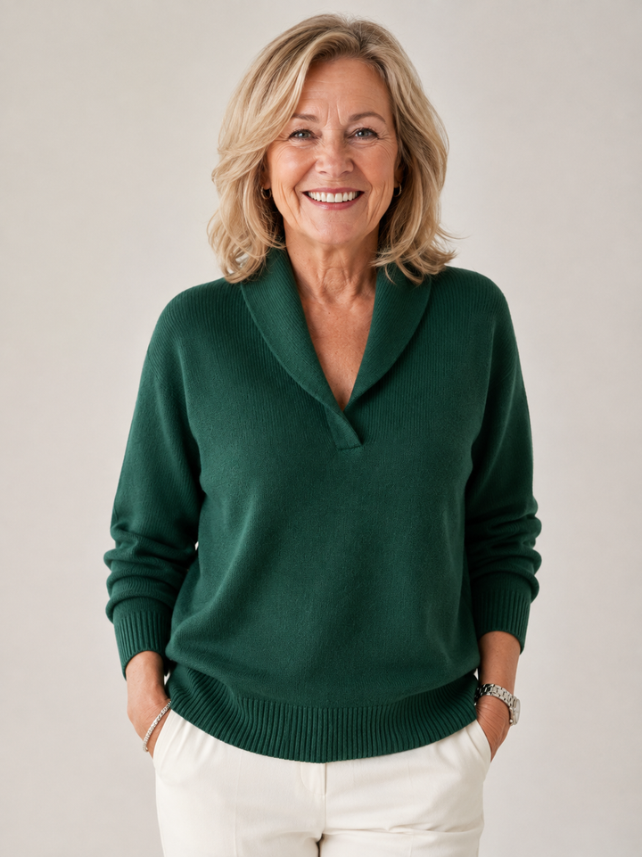 Brigitte | Shawl Collar Sweater