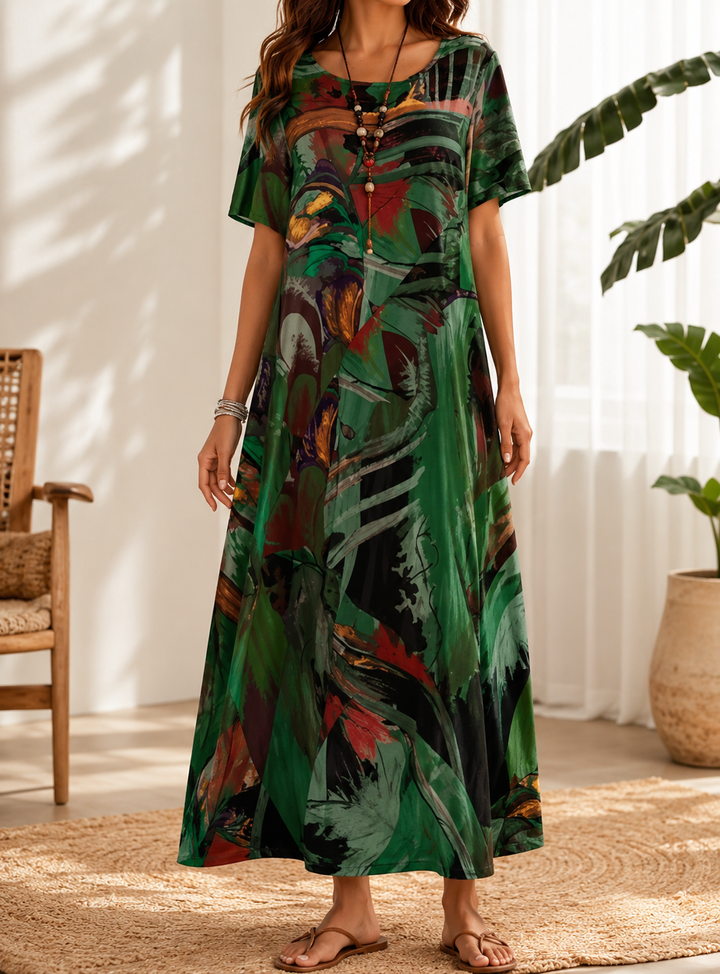 Ivy | Artful Print Midi Dress