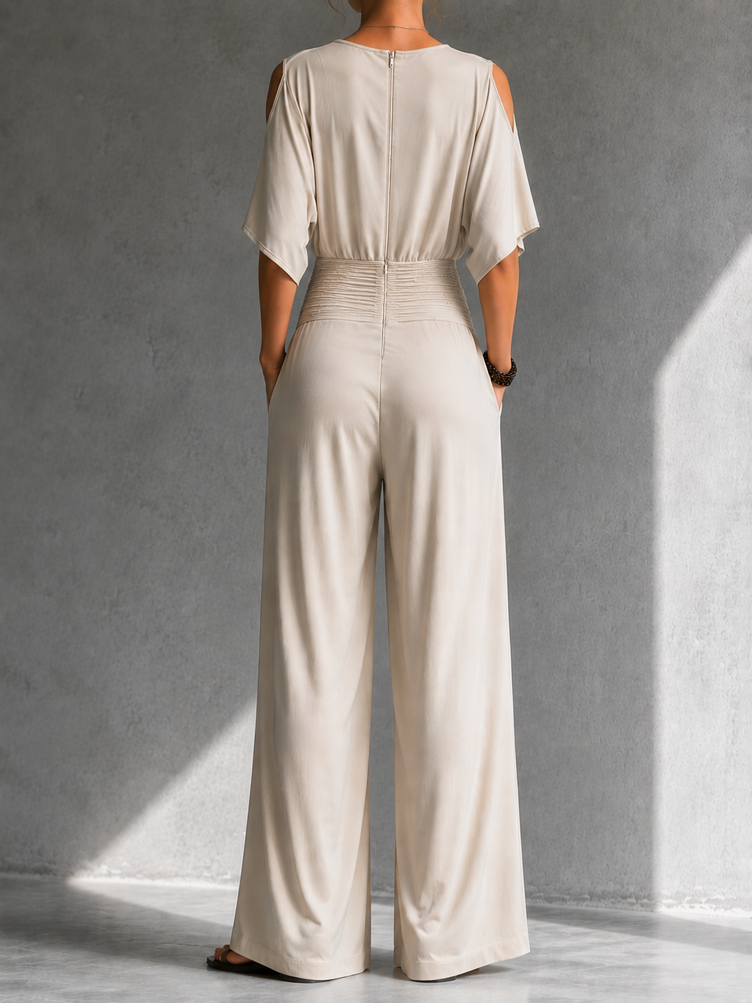 Seraphine | Draped Wide-Leg Jumpsuit