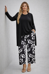Danica | Elegant Draped Three-Piece Set