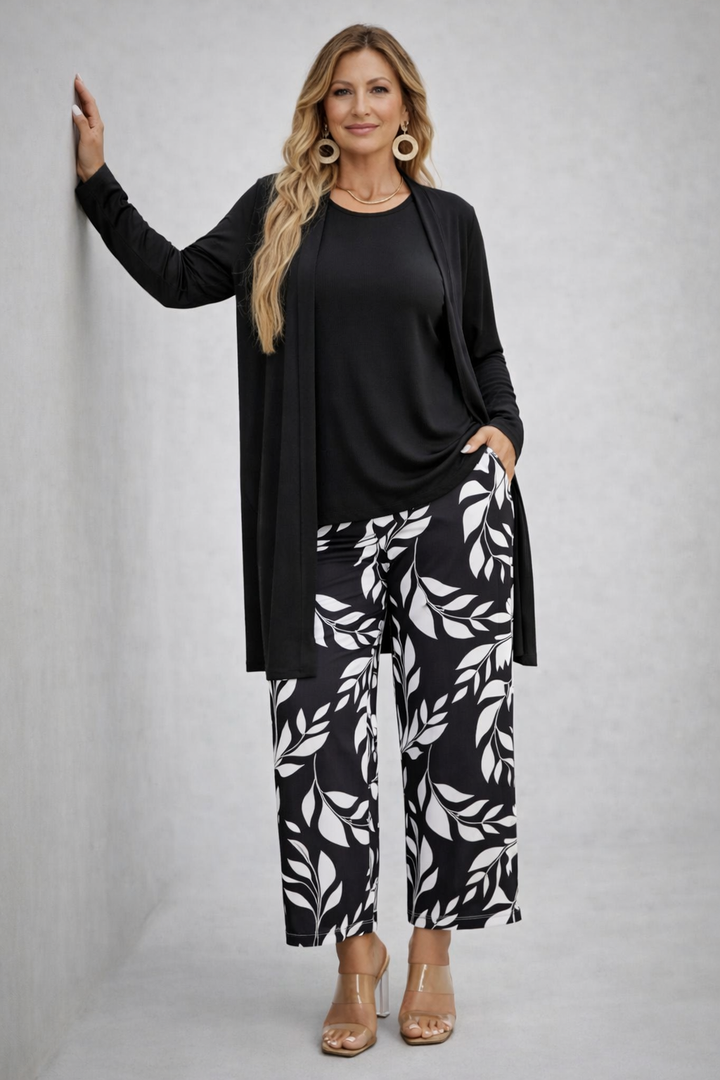 Danica | Elegant Draped Three-Piece Set
