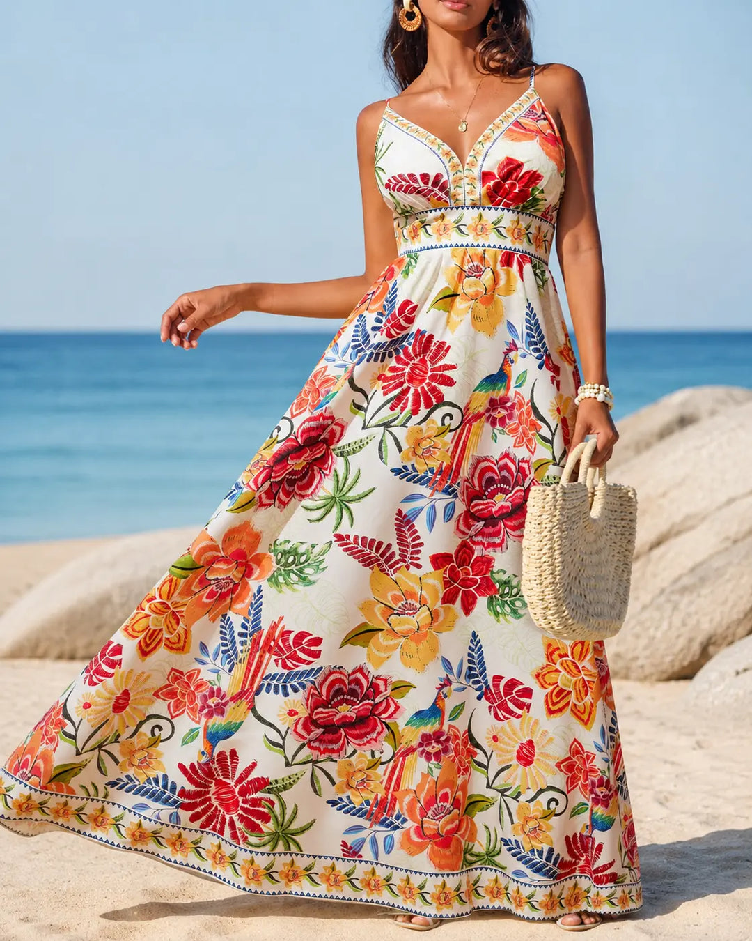Savannah | Painted Garden Maxi Dress