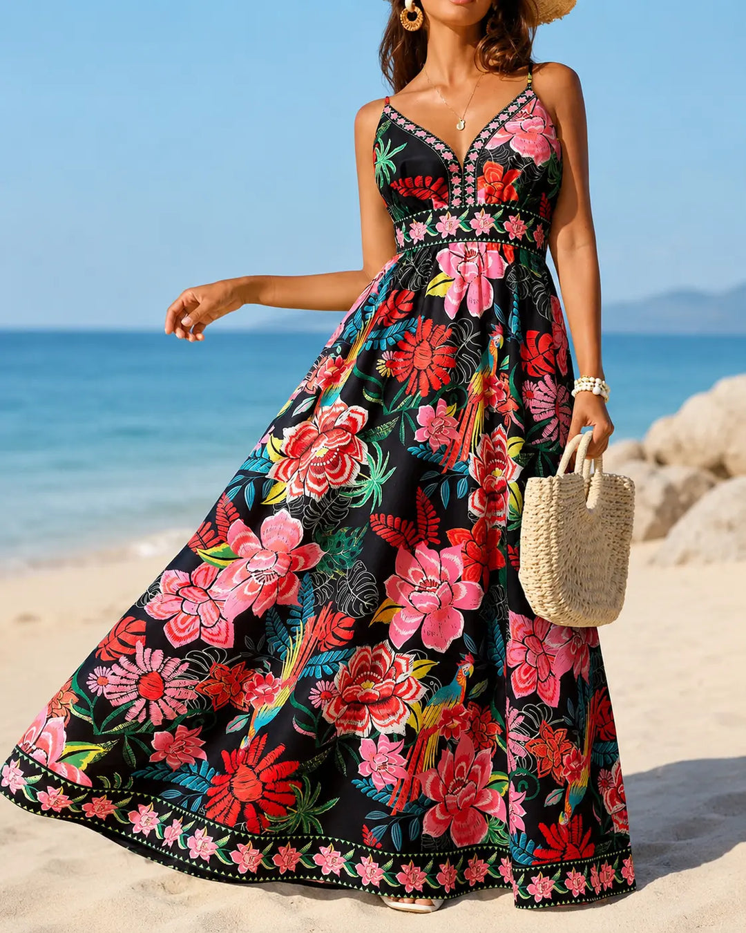 Savannah | Painted Garden Maxi Dress