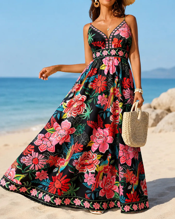 Savannah | Painted Garden Maxi Dress