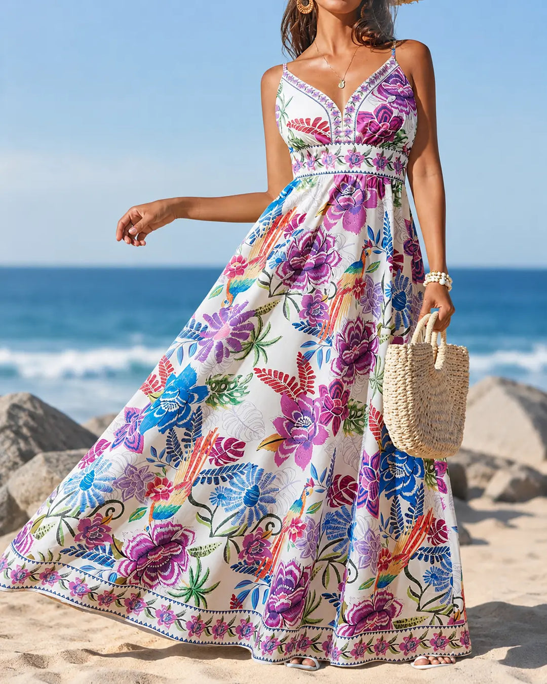 Savannah | Painted Garden Maxi Dress