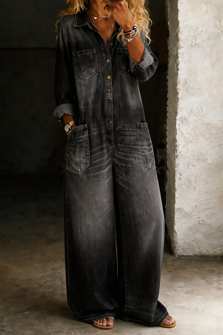 Talia | Relaxed Wide-Leg Jumpsuit