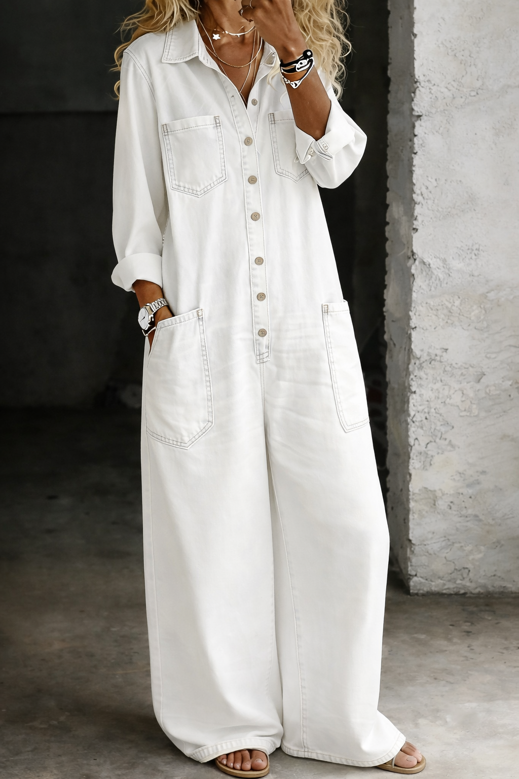 Talia | Relaxed Wide-Leg Jumpsuit