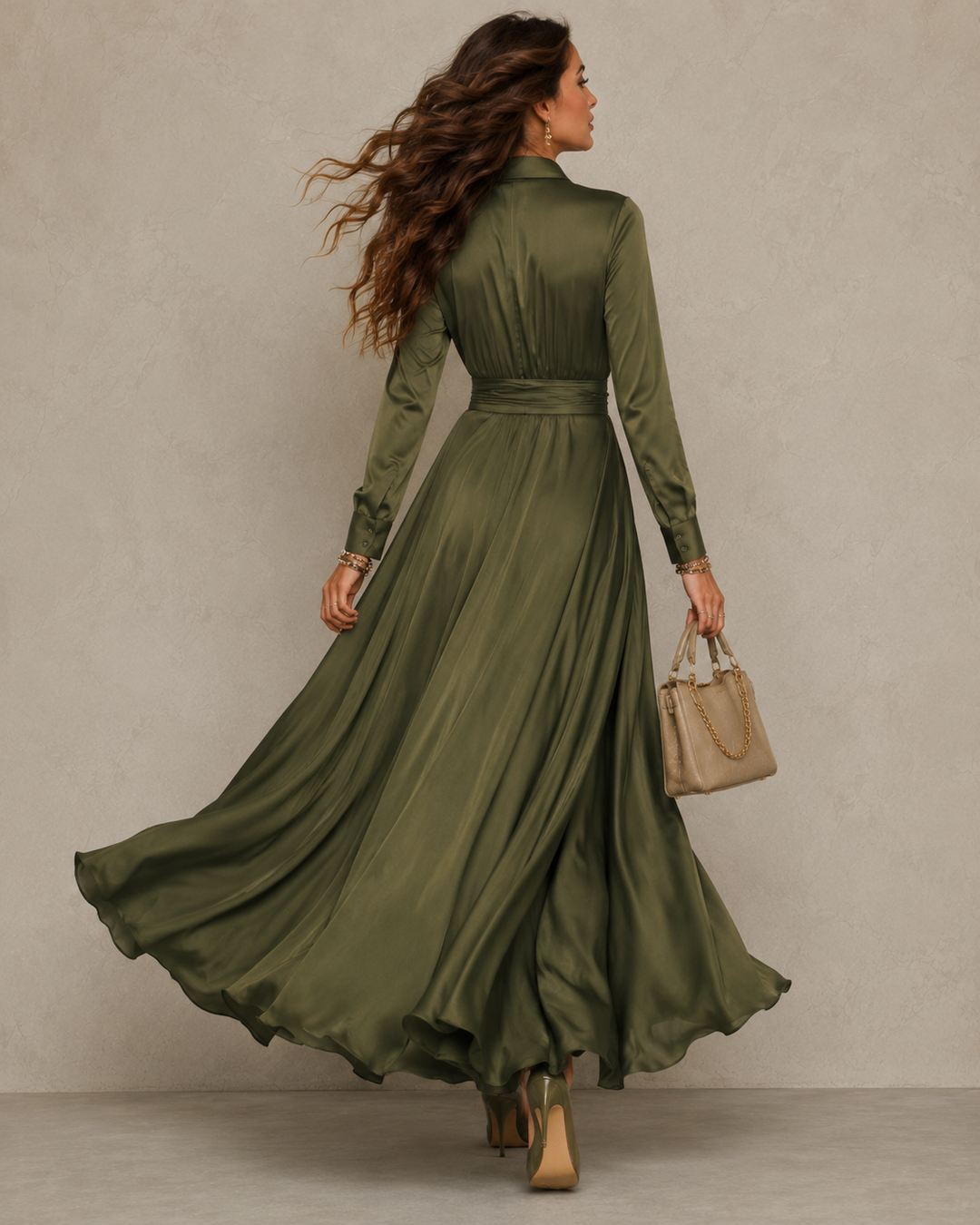 Mireille | Wrap-Front Maxi Dress