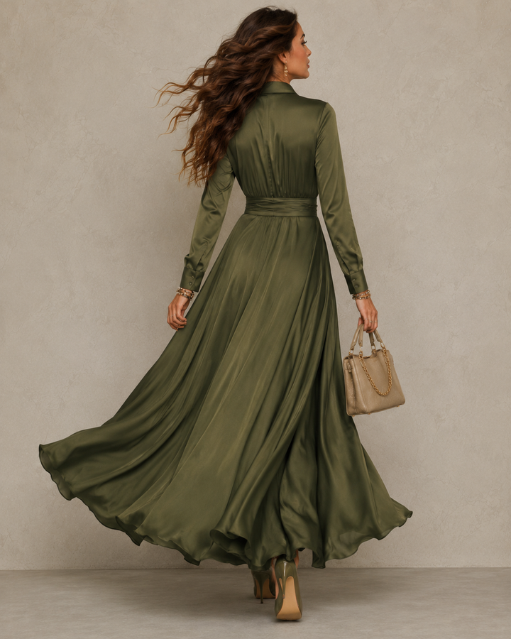 Gwendolyn | Wrap-Front Maxi Dress