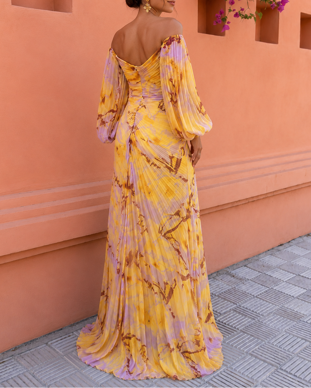 Celestine | Flowing Off-Shoulder Maxi Dress