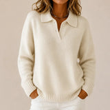 Evelina | Collared Button Sweater