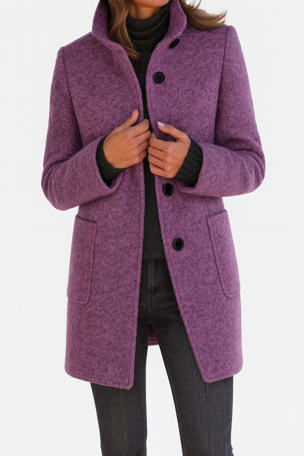 Calla | Elegant High-Collar Coat