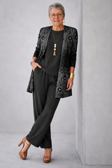 Henrietta | Elegant Patterned Three-Piece Set
