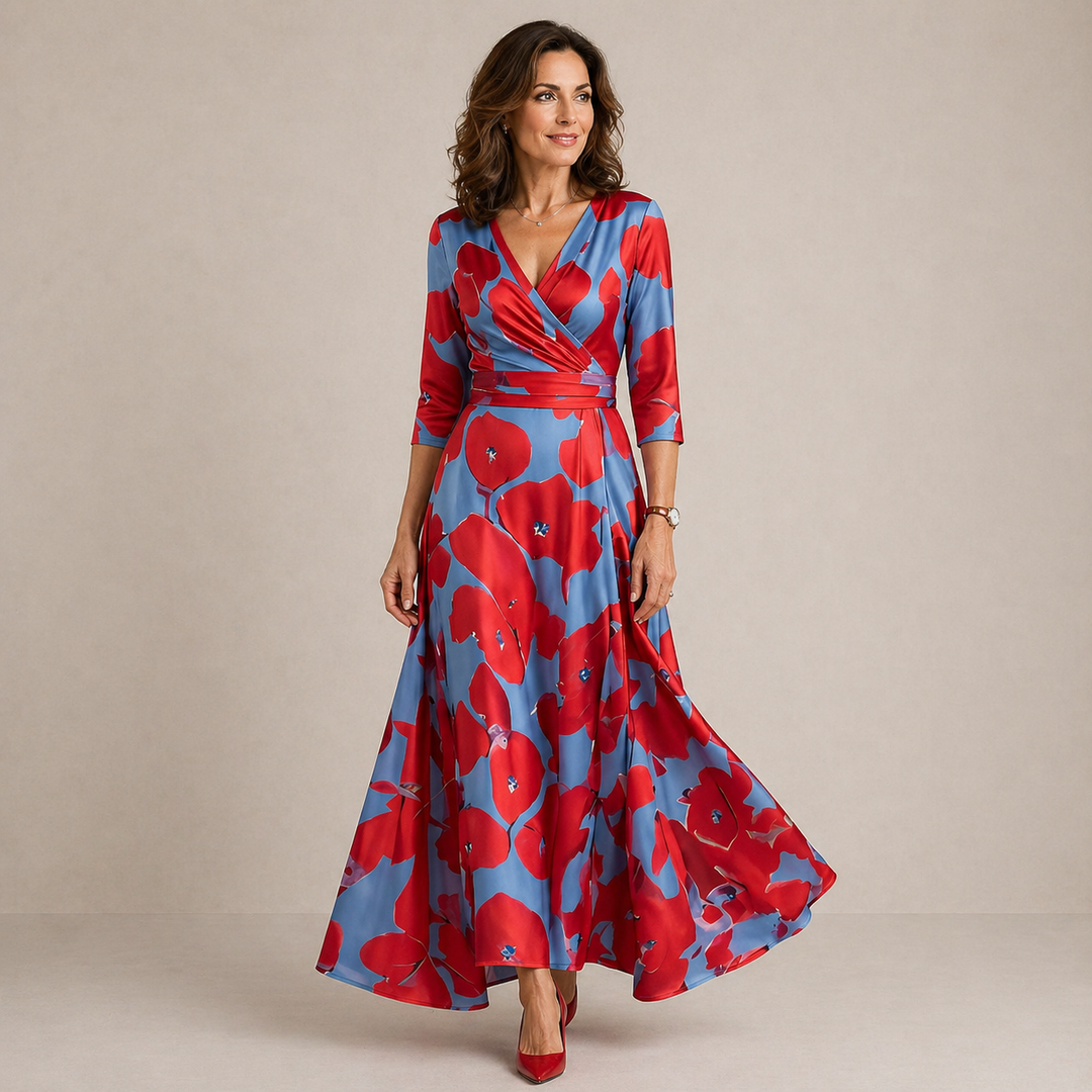 Florence | Floral Wrap Maxi Dress
