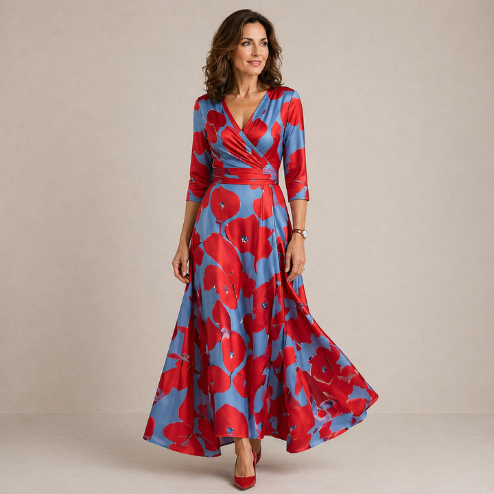 Florence | Floral Wrap Maxi Dress