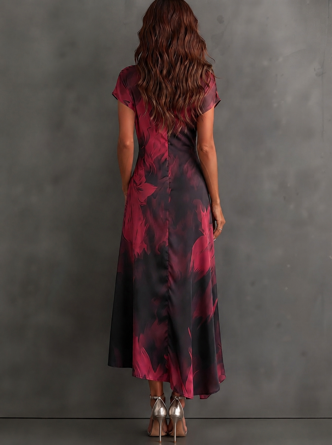 Seraphine | Flowing Wrap Midi Dress