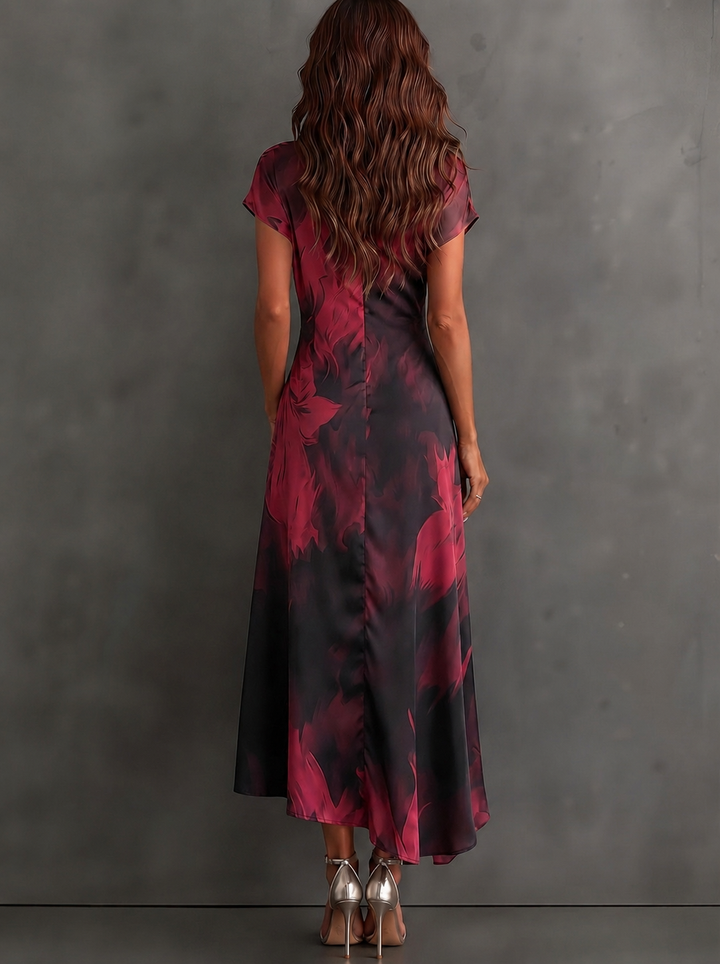 Seraphine | Flowing Wrap Midi Dress