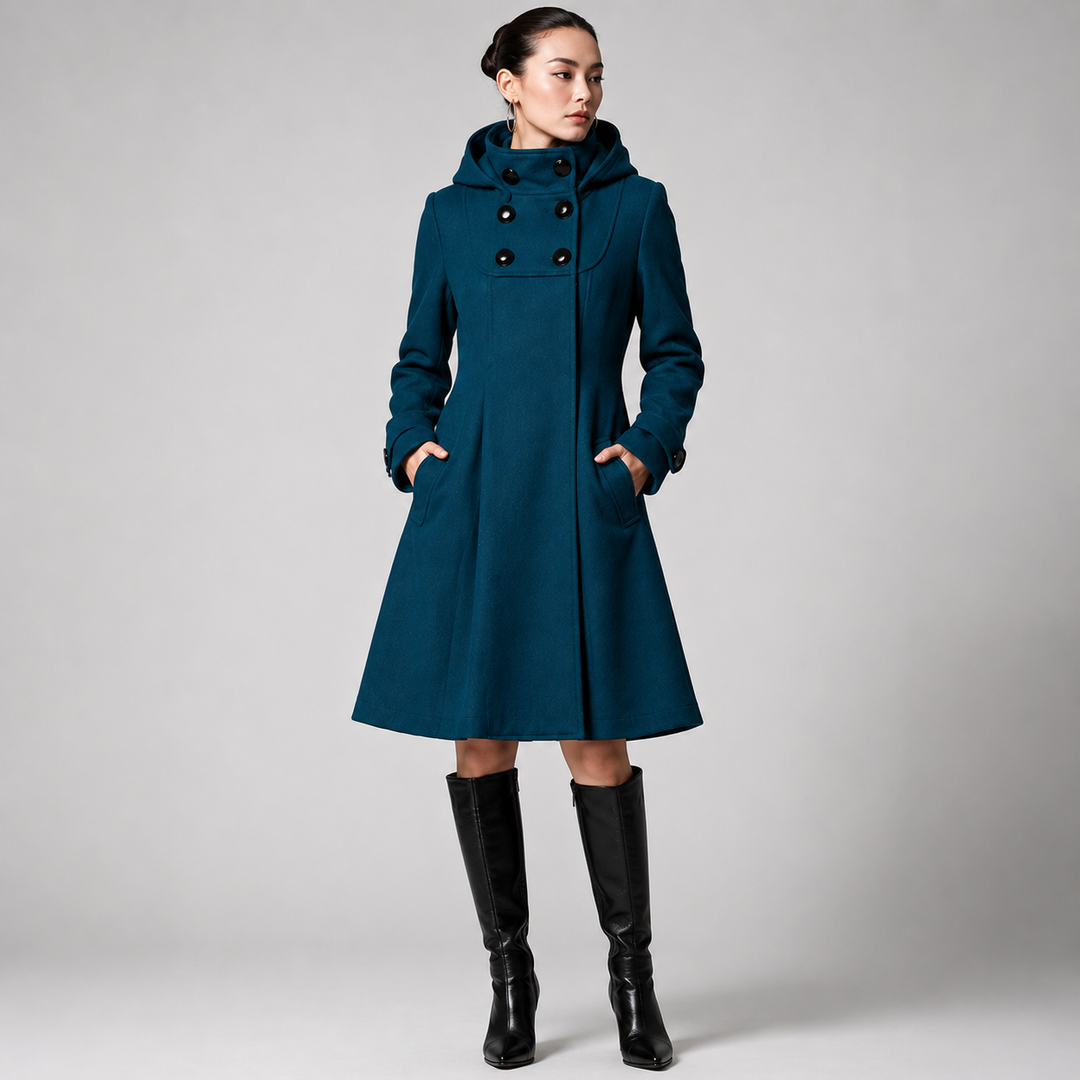 Winona | Hooded A-Line Coat