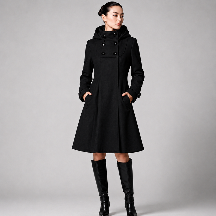 Winona | Hooded A-Line Coat