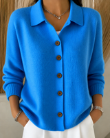 Francine | Button-Front Collar Cardigan
