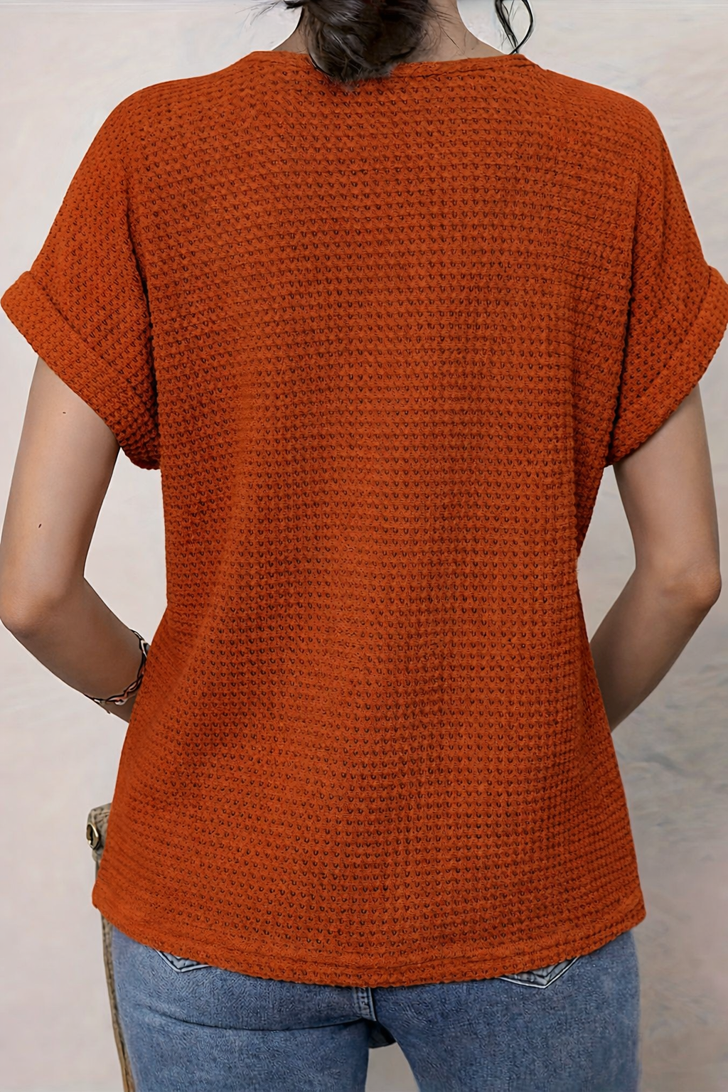 Celia | Crochet-Trim Round Neck Top