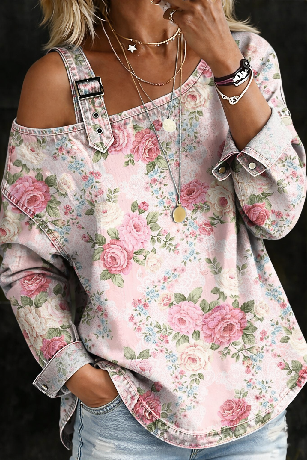 Millicent | Floral Collar Maxi Dress
