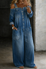 Sylvia | Off-Shoulder Wide-Leg Jumpsuit