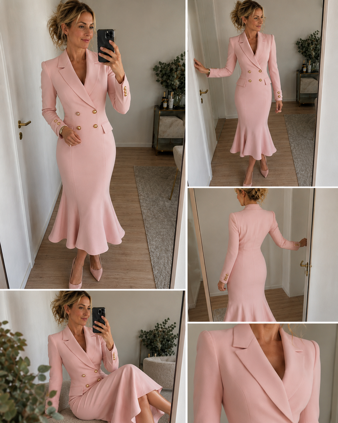 Antonia | Tailored Blazer Midi Dress