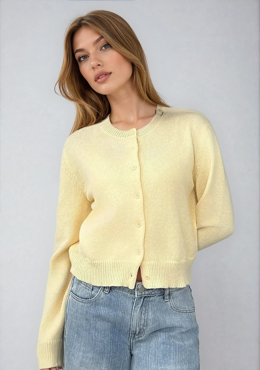Cynthia | Classic Button-Front Cardigan