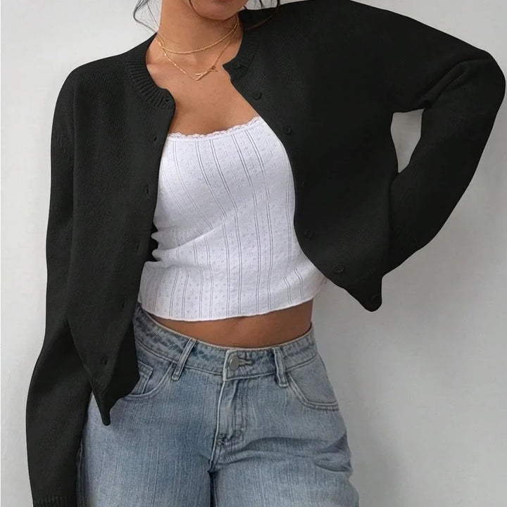 Cynthia | Classic Button-Front Cardigan