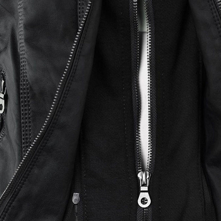Fleur | Hooded Moto Jacket